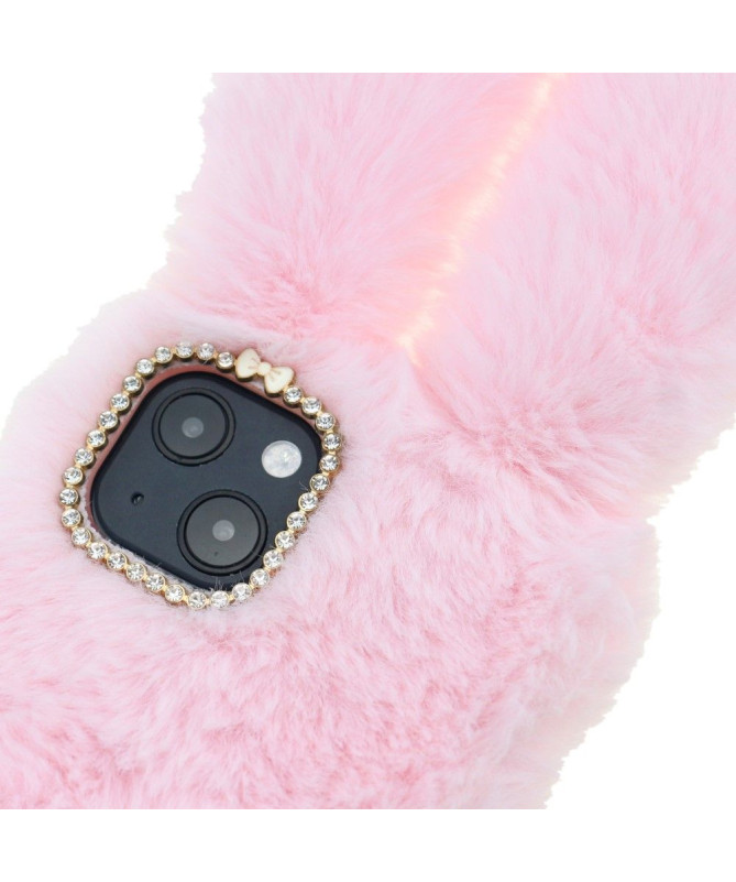 Coque iPhone 15 Pro Lapin Fausse Fourrure