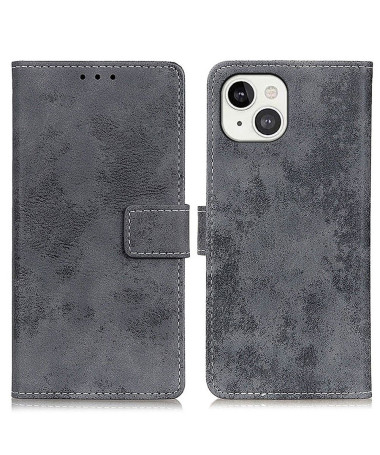 Housse iPhone 13 Cyrius simili cuir vintage