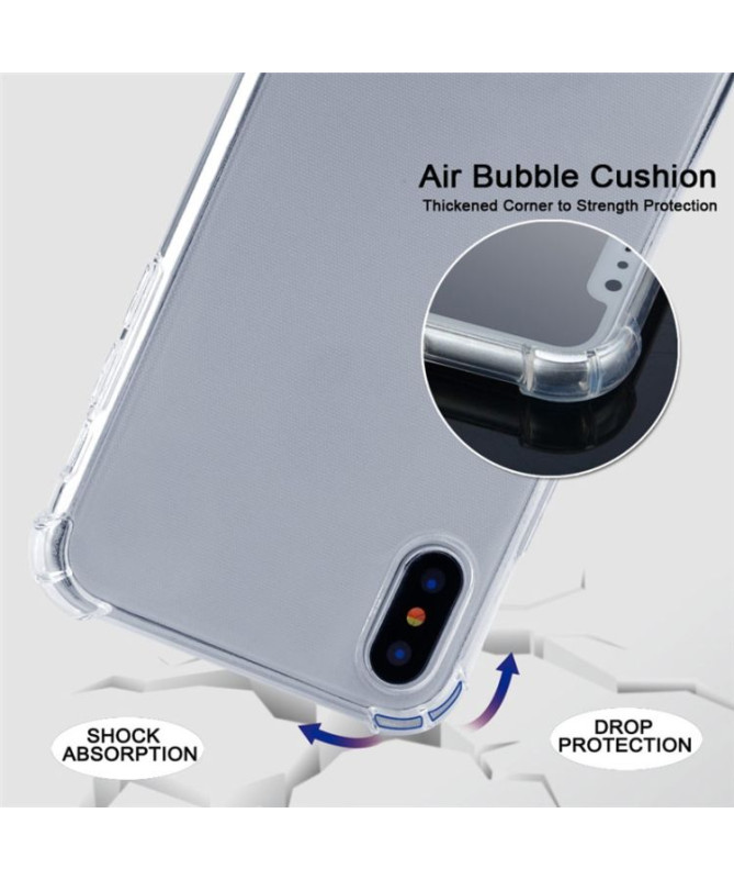 Coque iPhone XS Max transparente à cordon
