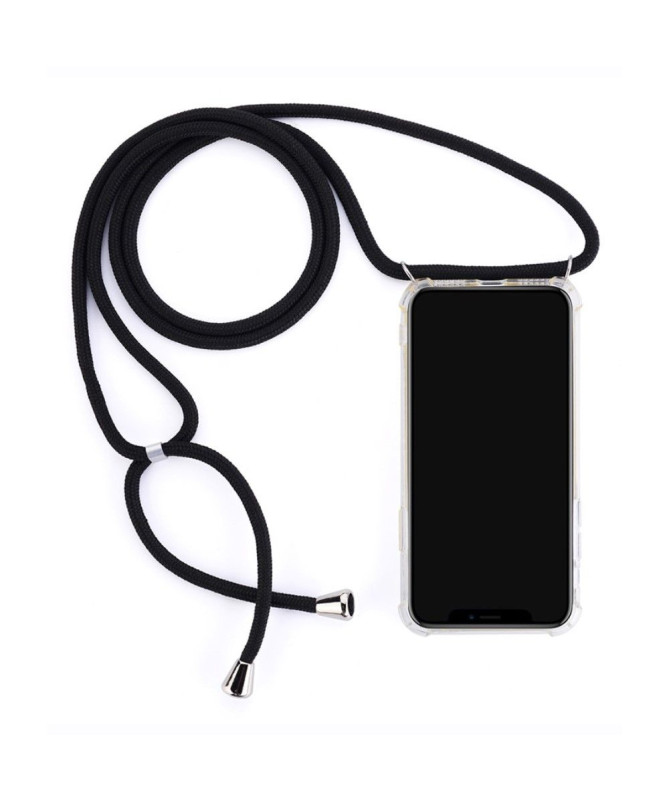 Coque iPhone XS Max transparente à cordon