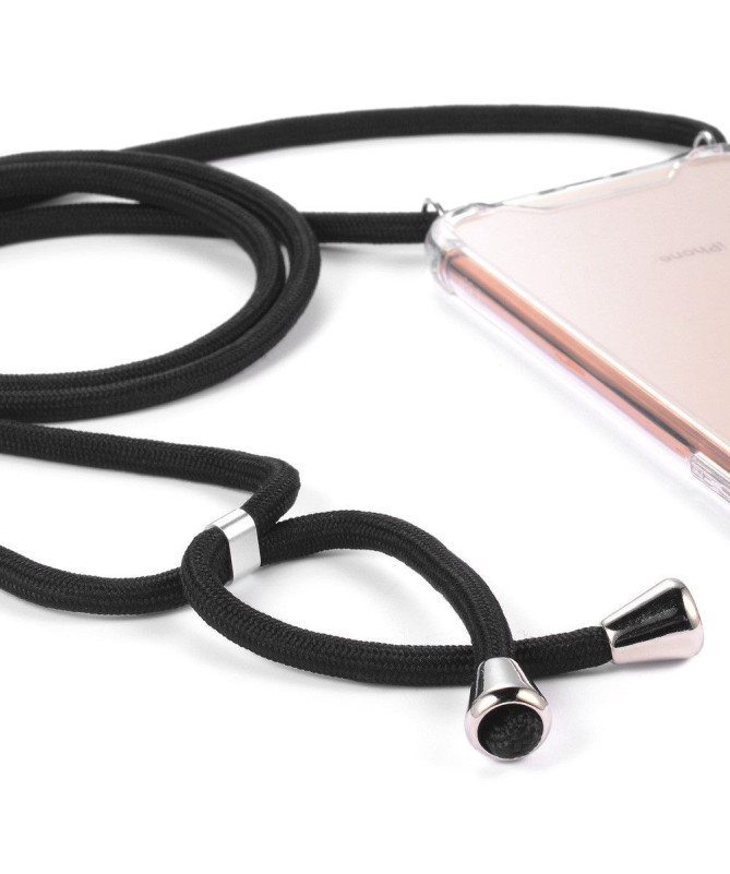 Coque iPhone XS Max transparente à cordon