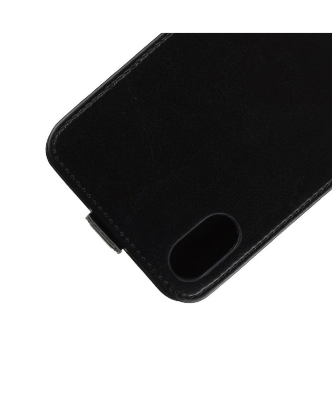 Housse iPhone XS Max simili cuir avec rabat vertical