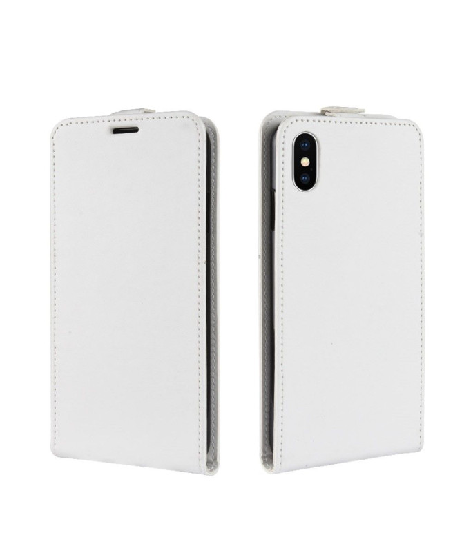 Housse iPhone XS Max simili cuir avec rabat vertical