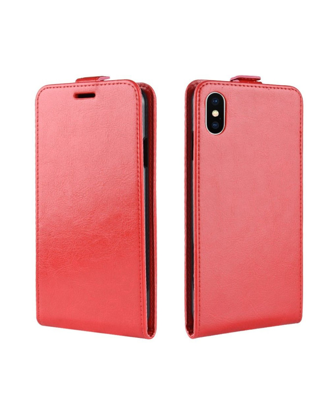 Housse iPhone XS Max simili cuir avec rabat vertical