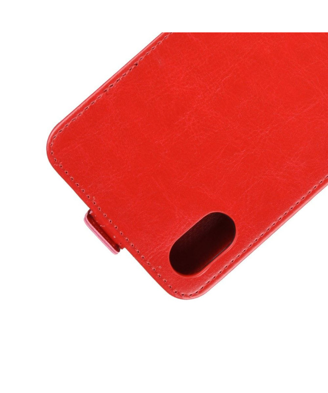 Housse iPhone XS Max simili cuir avec rabat vertical