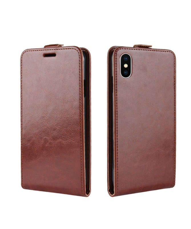 Housse iPhone XS Max simili cuir avec rabat vertical