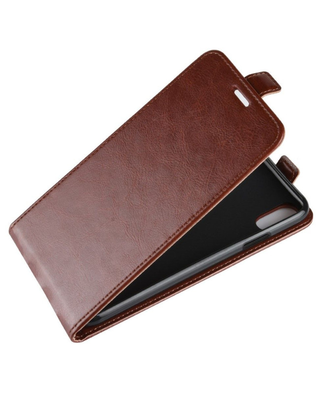 Housse iPhone XS Max simili cuir avec rabat vertical