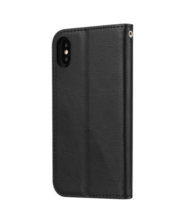 Housse iPhone XS Max Stand Case effet cuir