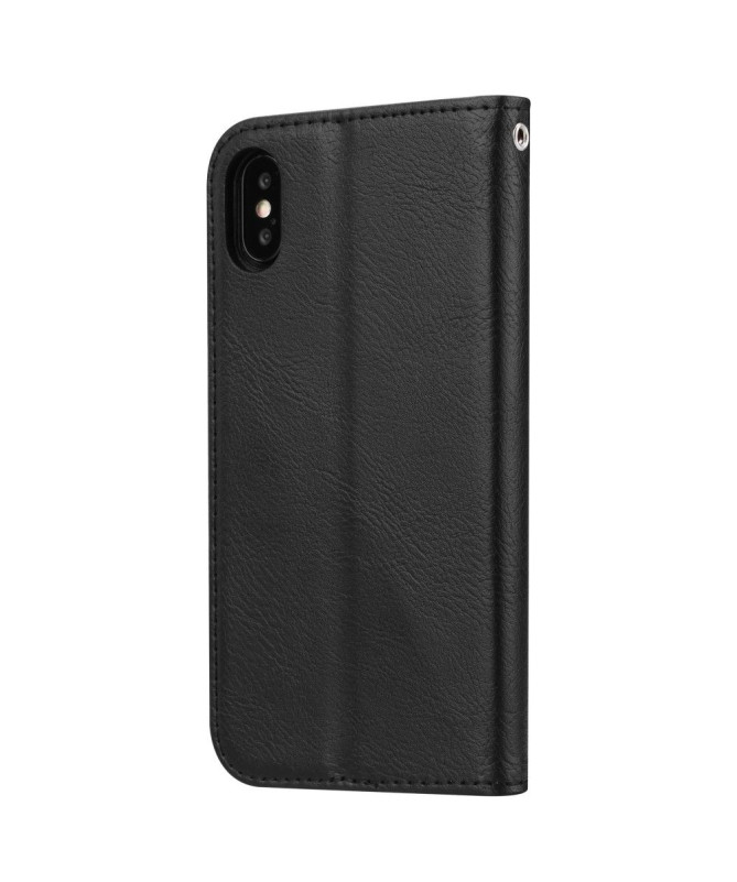 Housse iPhone XS Max Stand Case effet cuir