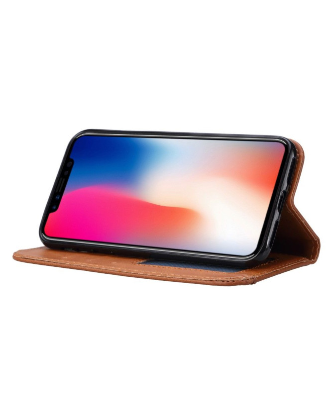 Housse iPhone XS Max Stand Case effet cuir