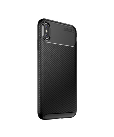 Coque iPhone XS Max style fibre de carbone