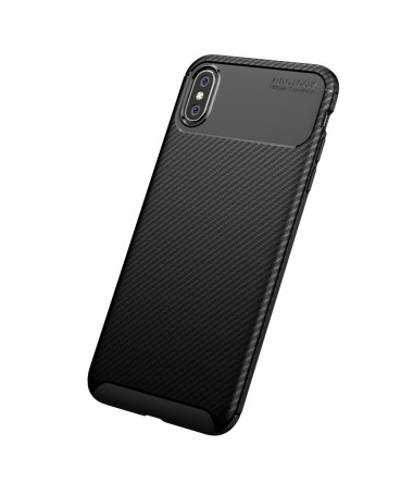 Coque iPhone XS Max style fibre de carbone