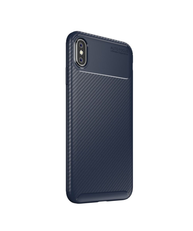 Coque iPhone XS Max style fibre de carbone