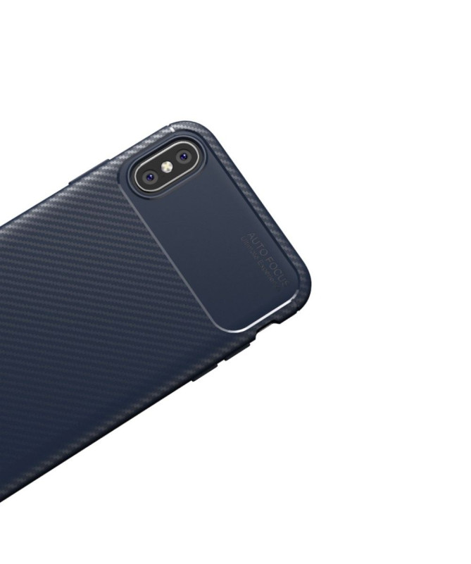 Coque iPhone XS Max style fibre de carbone