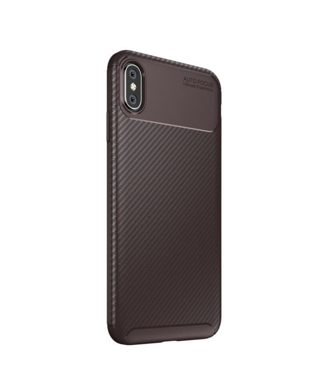 Coque iPhone XS Max style fibre de carbone