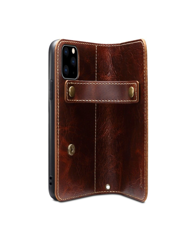 Housse iPhone 13 Pro DENIOR cuir vintage