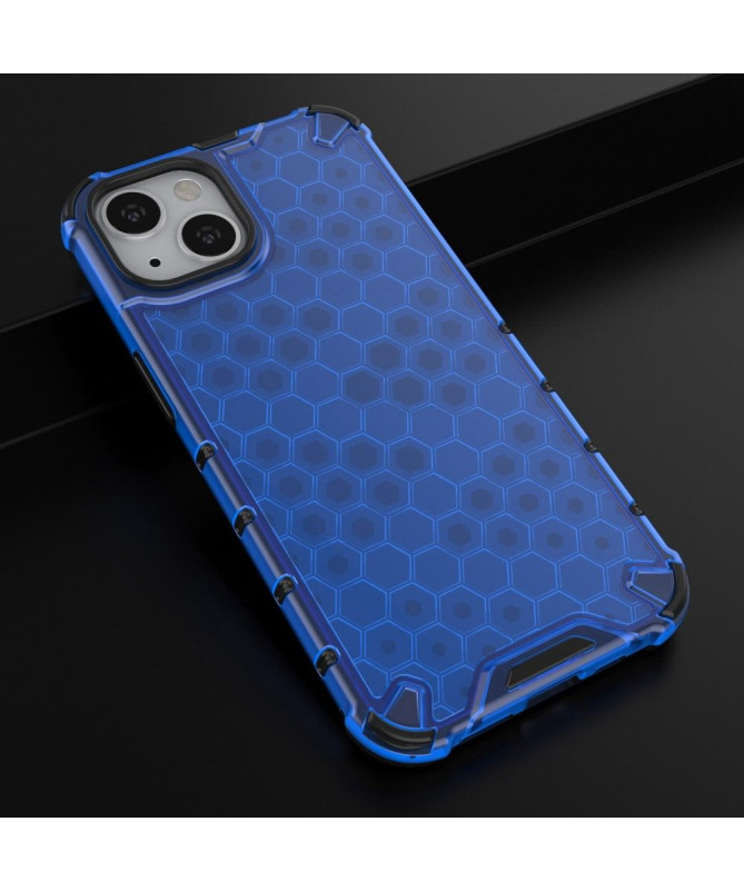 Coque iPhone 13 Honeycomb protectrice à cordon