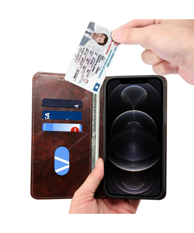 Housse iPhone 12 Pro Max 055 Series Flip simili cuir