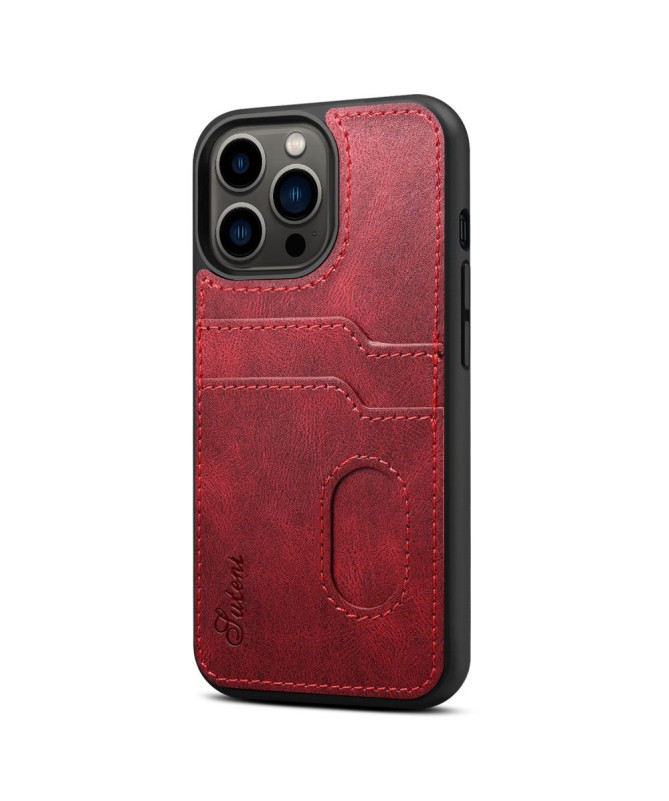 Coque iPhone 13 Pro SUTENI coutures porte-cartes