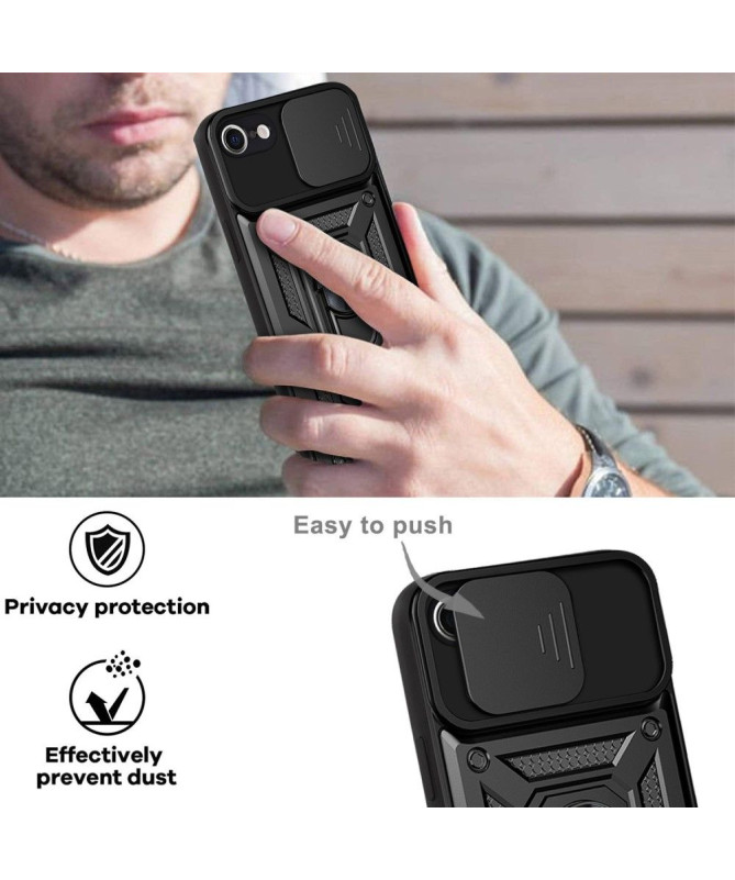Coque iPhone SE 2022 / 2020 / 8 / 7 Camera Slide Fonction Support