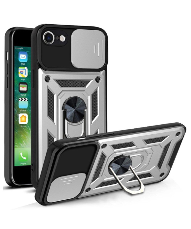 Coque iPhone SE 2022 / 2020 / 8 / 7 Camera Slide Fonction Support