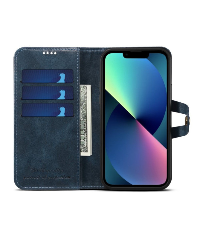 Étui iPhone 13 SUTENI effet cuir coutures
