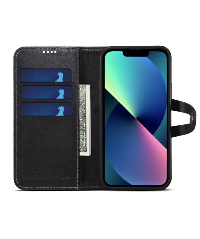 Étui iPhone 13 SUTENI effet cuir coutures