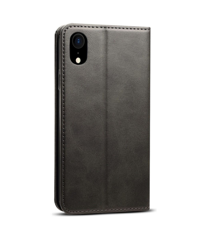 Housse iPhone XR folio flip style cuir