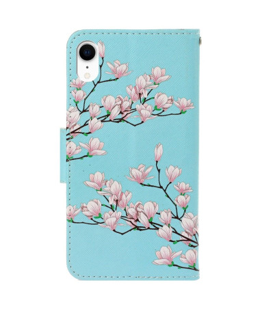 Housse iPhone XR Fleurs Blanches