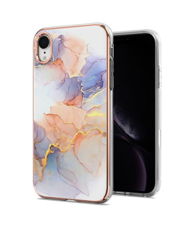 Coque iPhone XR marbre coloré