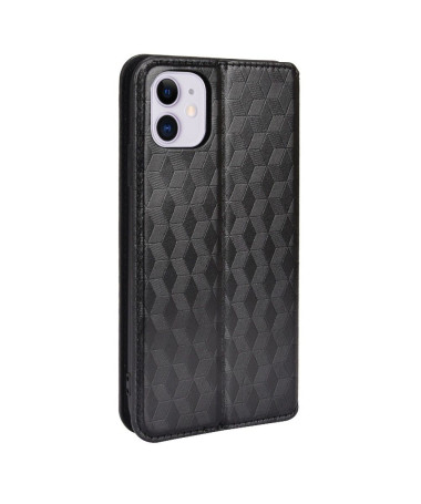 Housse iPhone 11 flip cover design géométrie