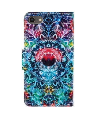 Housse iPhone SE 2022 / 2020 Mandala Coloré