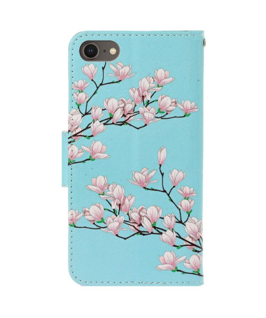 Housse iPhone SE 2022 / 2020 Branches Fleuries