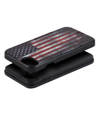 Coque iPhone SE 2022 / 2020 Drapeau Américain Vintage