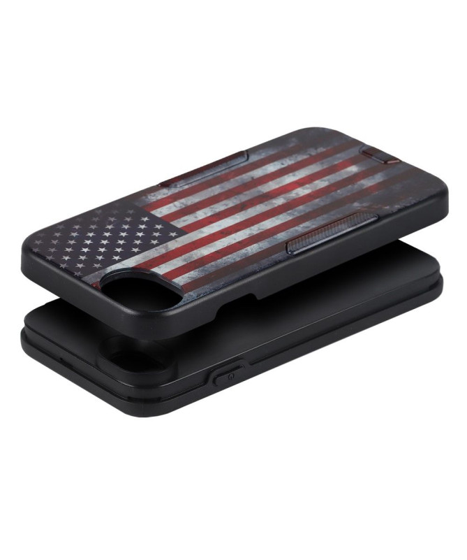 Coque iPhone SE 2022 / 2020 Drapeau Américain Vintage