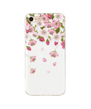 Coque iPhone SE 2022 / 2020 Fluorescente Fleurs