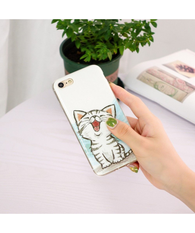 Coque iPhone SE 2022 / 2020 Fluorescente Chat content
