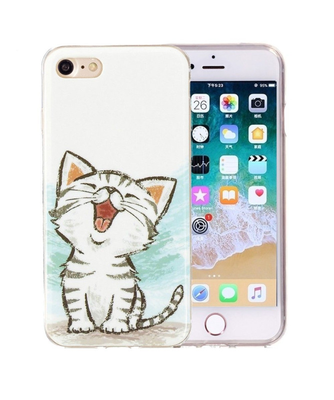 Coque iPhone SE 2022 / 2020 Fluorescente Chat content