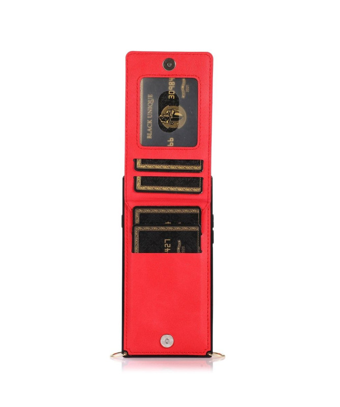 Coque iPhone SE 2022 / 2020 Porte-Cartes Business à cordon