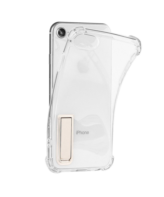 Coque iPhone SE 2022 / 2020 transparente angles renforcé fonction support