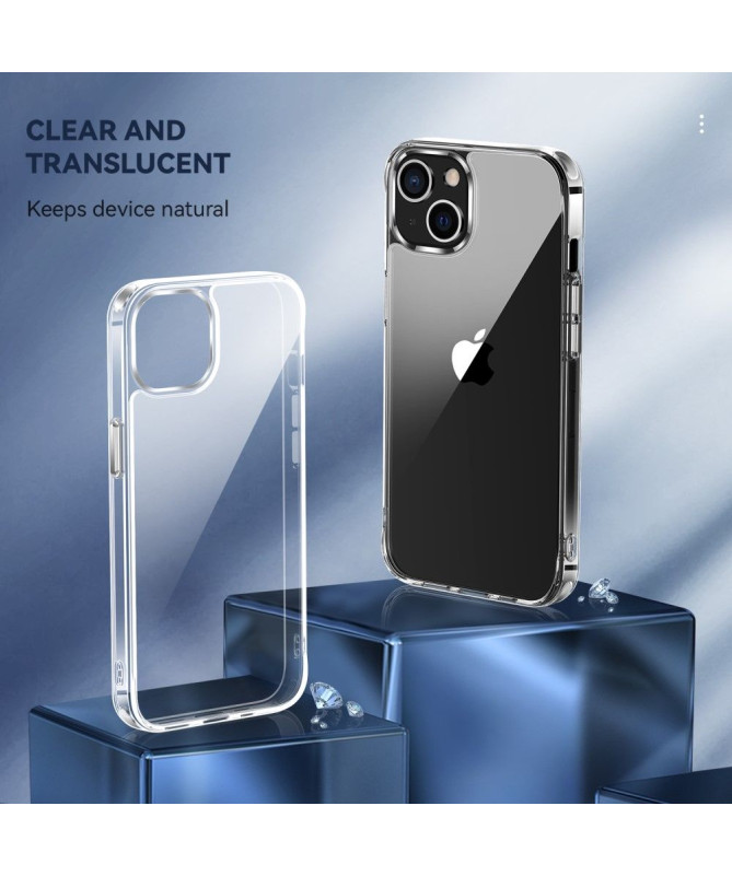 Coque iPhone 13 mini Crystal en plastique et silicone