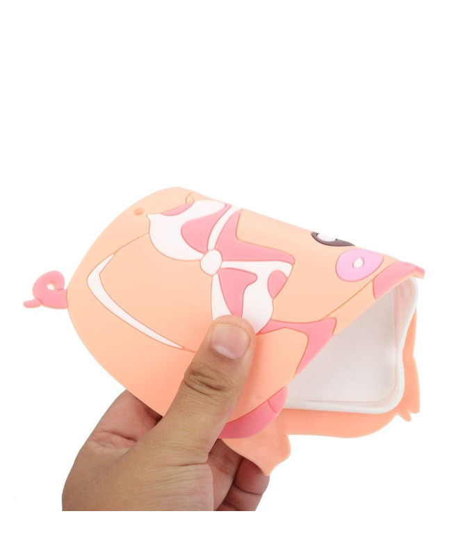 Coque iPhone 13 mini Cochon 3D avec sangle