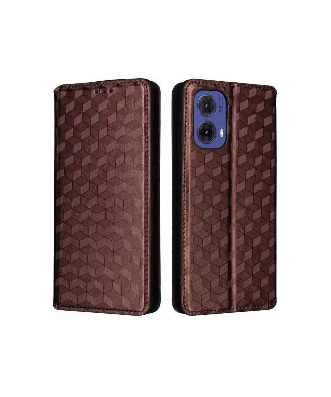 Housse Moto G85 5G flip cover design géométrie