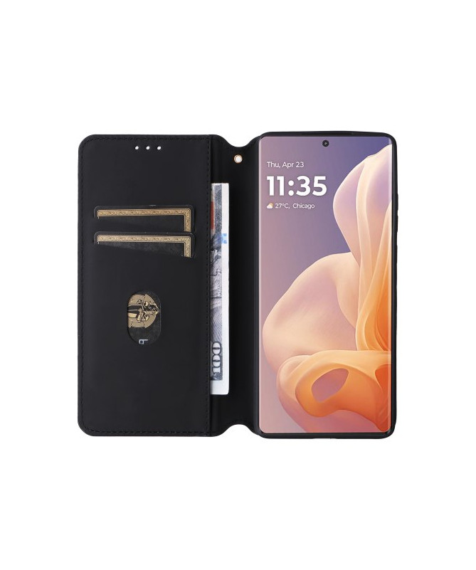 Housse Moto G85 5G flip cover design géométrie