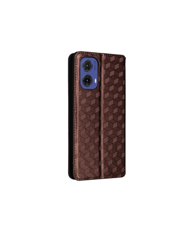 Housse Moto G85 5G flip cover design géométrie