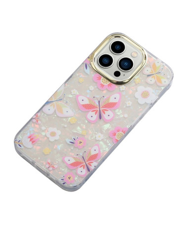 Coque iPhone 12 Pro Max Papillons et Fleurs