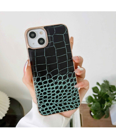 Coque iPhone 14 Plus Colette Cuir Effet Croco