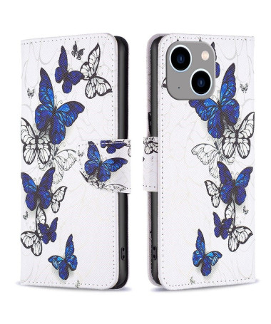 Housse iPhone 14 Plus multiples papillons