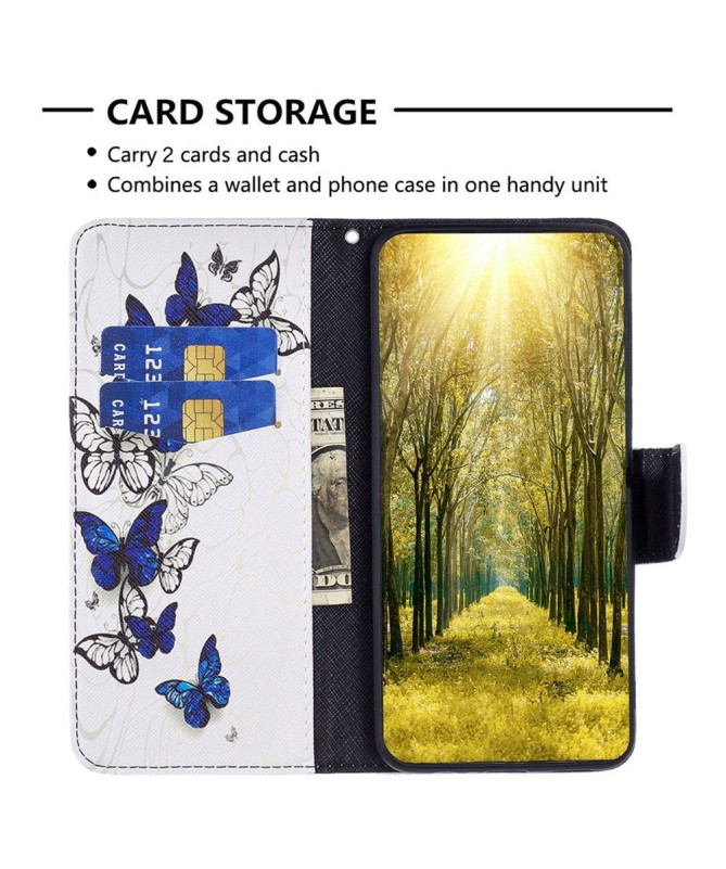 Housse iPhone 14 Plus multiples papillons