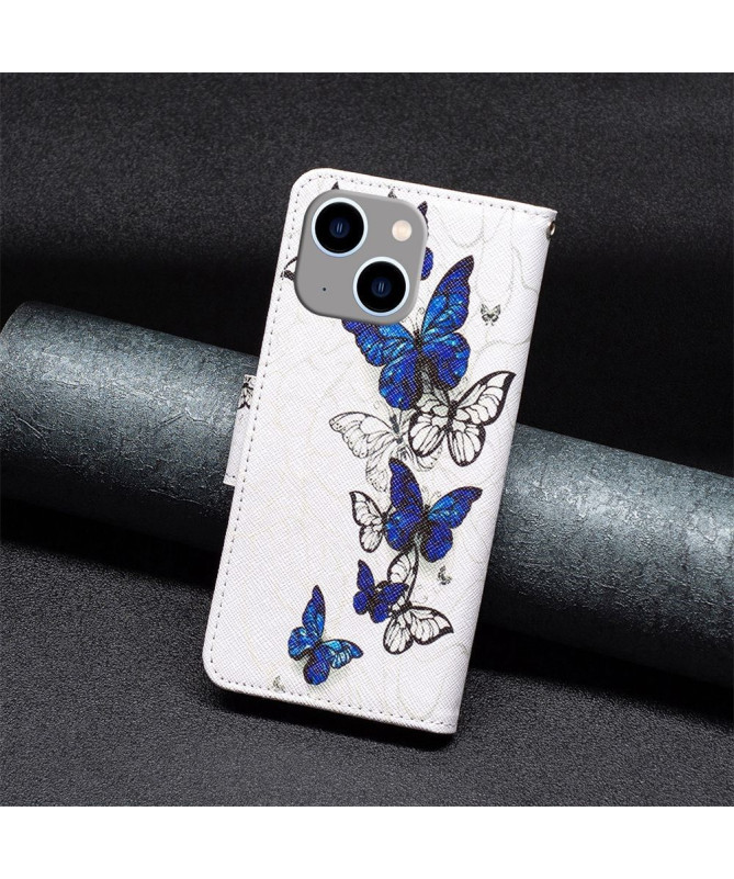 Housse iPhone 14 Plus multiples papillons
